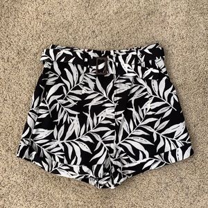 Tropical High Waisted Shorts